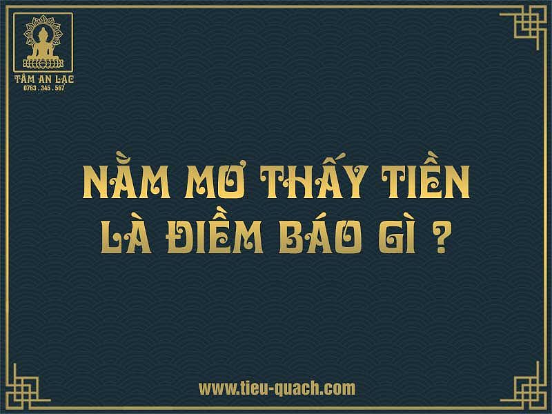 Mơ thấy nhặt tiền