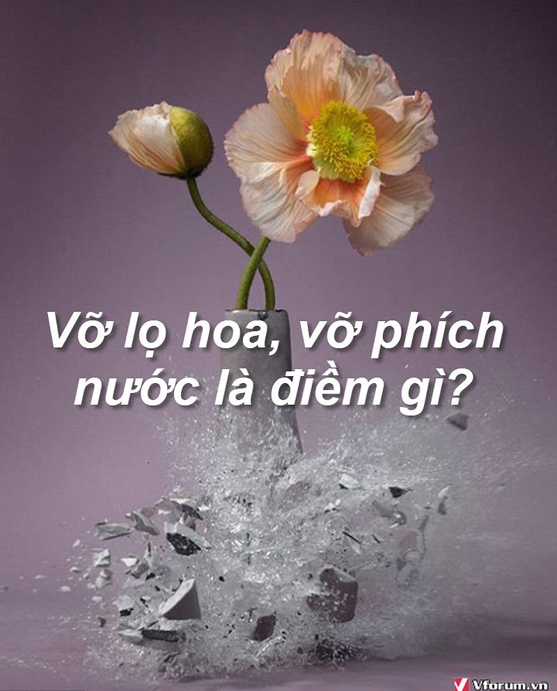 Vỡ phích nước là điềm gì